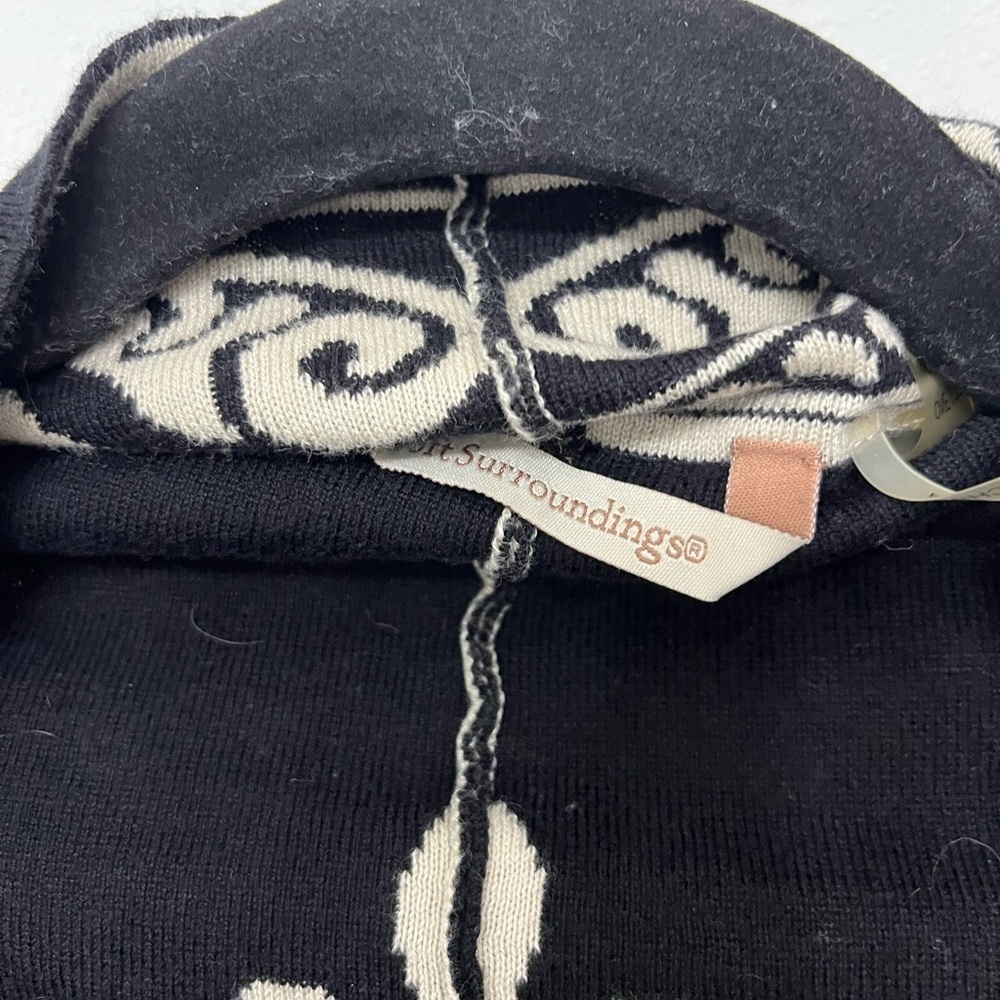 Soft Surroundings Black and Cream Sweater - Picture 2 of 4